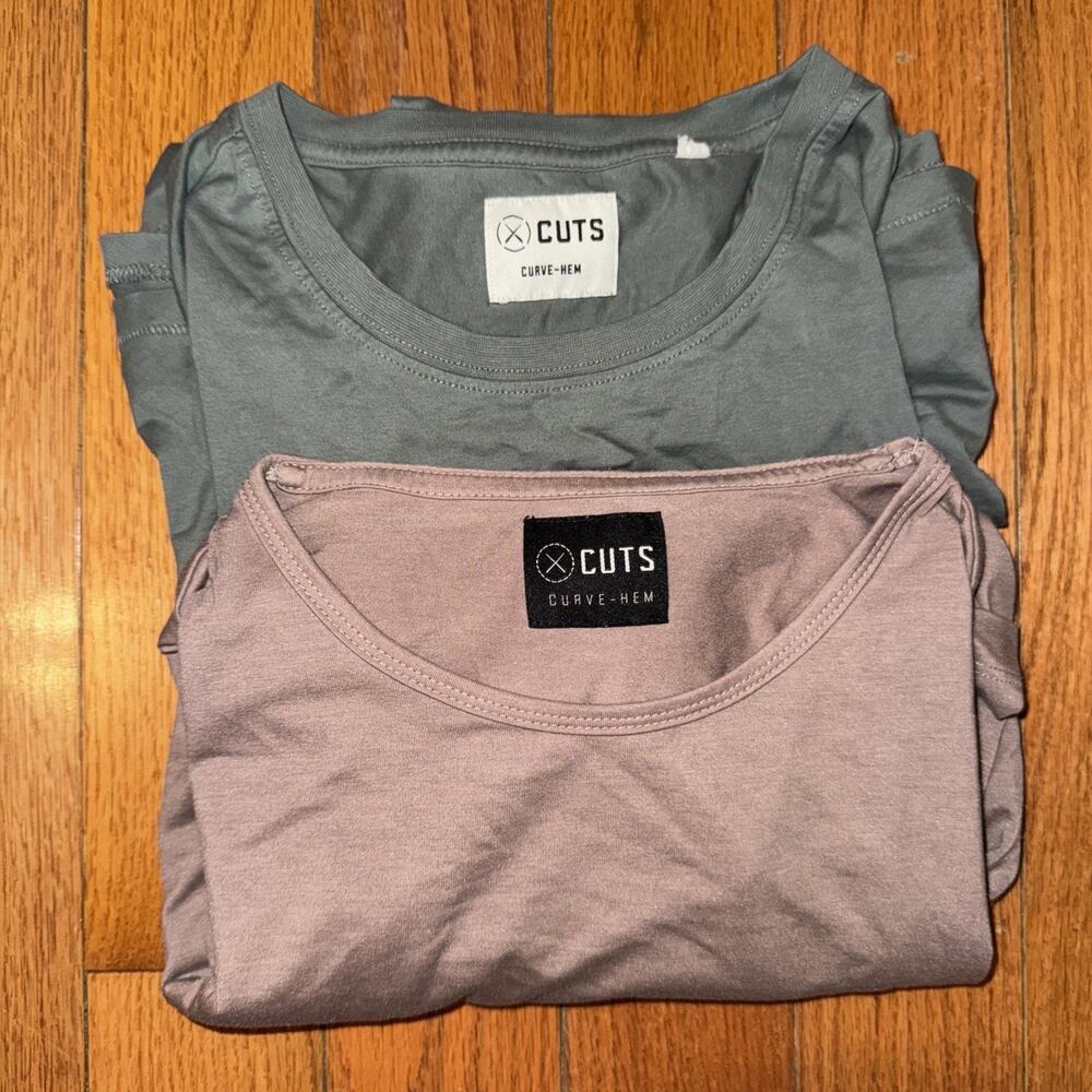 CUTS Men’s Curve Hem Long Sleeve T-Shirts Size XL Pyca Pro‎